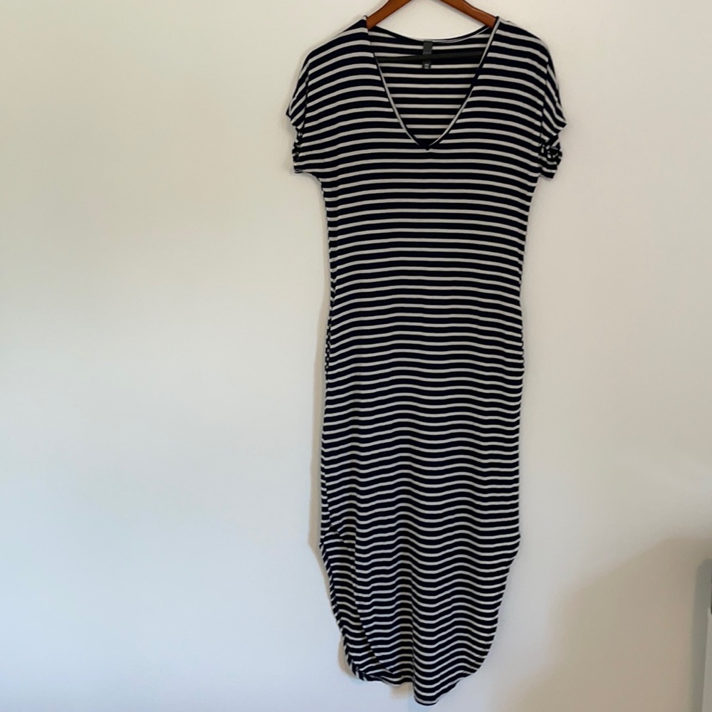 Vneck striped dress